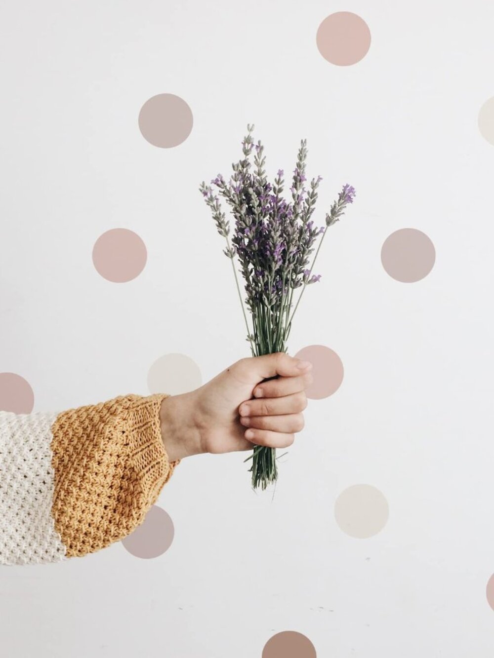 Boho Polka Dot Wall Decals for Girls Room Nursery, Peel and Stick